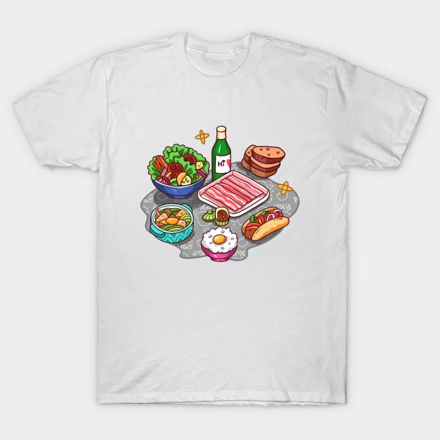 Korean food T-Shirt by Little Forest Art